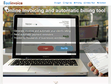 Tablet Screenshot of fastinvoice.com